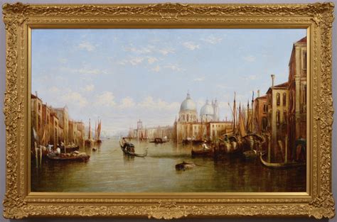 Francis Moltino - 19th Century oil painting of the Grand Canal towards ...