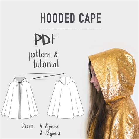 Hooded Cape Pattern | DIY kids cloak | mrsjun.com