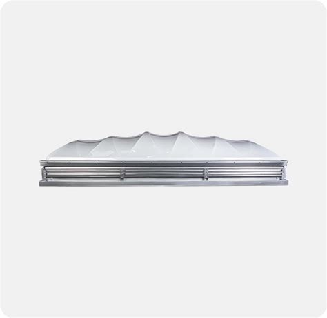 SkyArc Curb Mounted Skylight on Louvered Base - Acra Light Solar