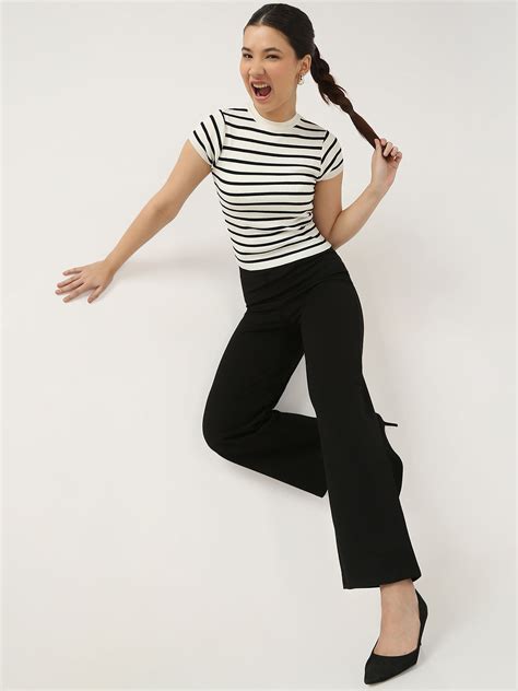 Buy Women High-Rise Wide Leg Treggings | Kraus Jeans