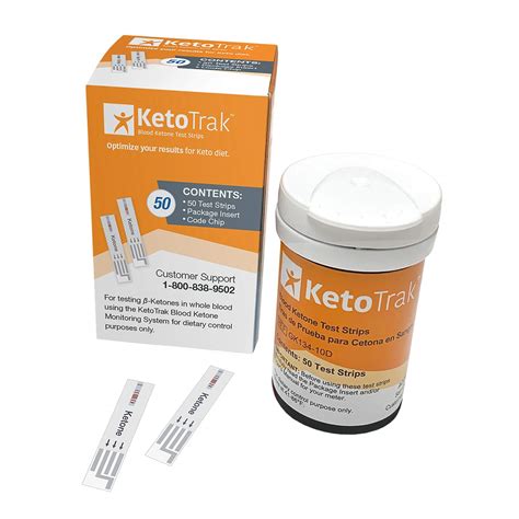 KetoTrak Blood Ketone Test Strips -50 Ketone Strips : Amazon.in: Health ...
