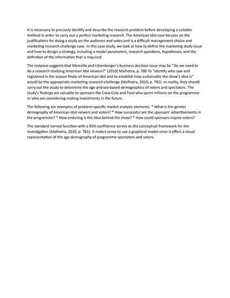 American idol assignment - It is necessary to precisely identify and ...