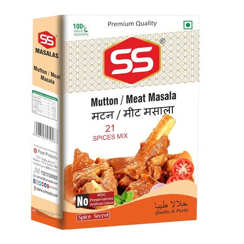 SS MASALAS Mutton Meat Masala Powder 240g (80g pack of 3) Ready Mix ...