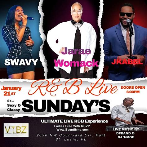 Sundays R&B Live @Vybz Lounge, Vybz Lounge, Northwest Courtyard Circle ...
