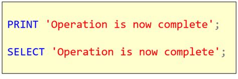 Image result for T-SQL How to Print a Debug Output