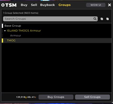 Image result for TSM Auctioning Operations String