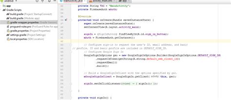 Image result for Cannot Resolve Symbol 'Default Web Client ID