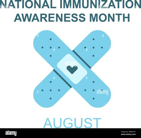 National Immunization Awareness Month vector illustration. Annual ...