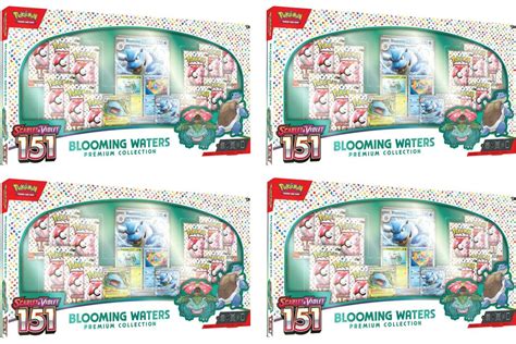 Pokémon Scarlet & Violet 151 Blooming Waters Premium Collection Box 4x ...