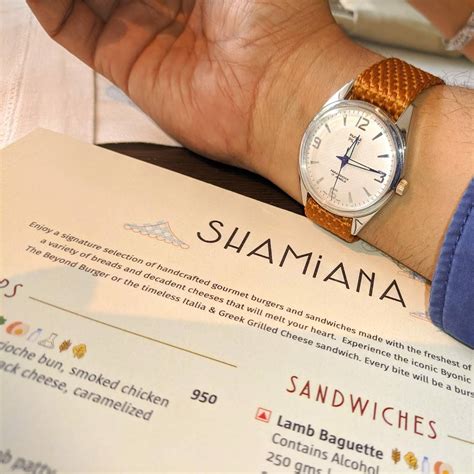 Menu at Shamiana, Mumbai, The Taj Mahal Palace Hotel