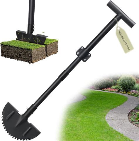 Amazon.com : Half Moon Edger Lawn Tool - Heavy Duty Saw Tooth Manual ...