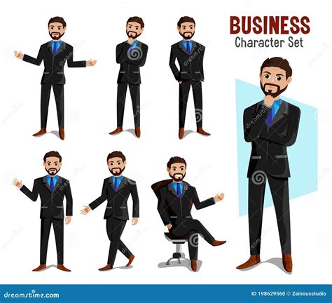 Businessman Vector Characters