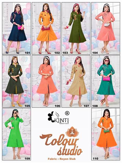 Kinti By Colour Studio Heavy Rayon Kurti Collection