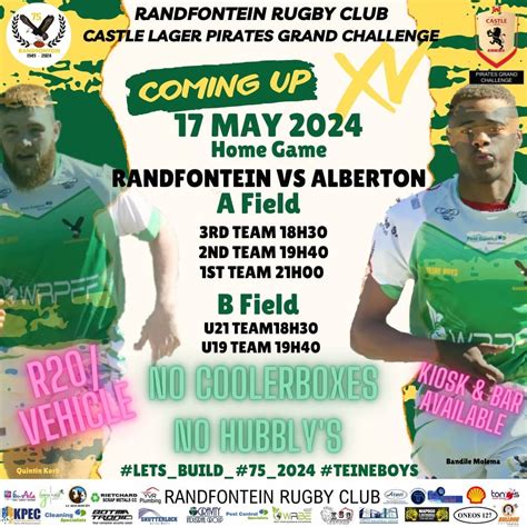 Castle Lager Pirates Grand Challenge: Randfontein vs Alberton , 10 ...