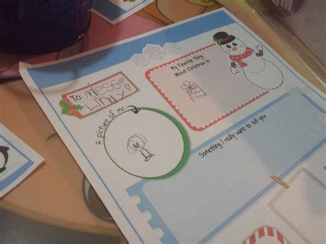 Free Christmas Pen Pal Printable - PK1Kids