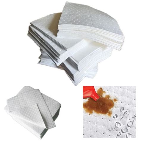 TECHNOSPILL Oil Absorbent Pads - (300 Gsm) - 10 NOS (Absorbed Fuels ...