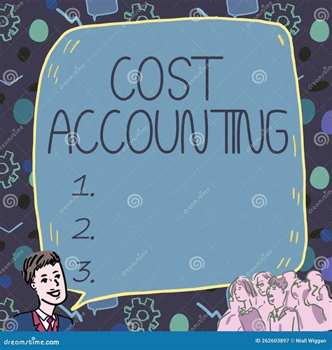 Conceptual Display Cost Accounting. Business Showcase the Recording of ...
