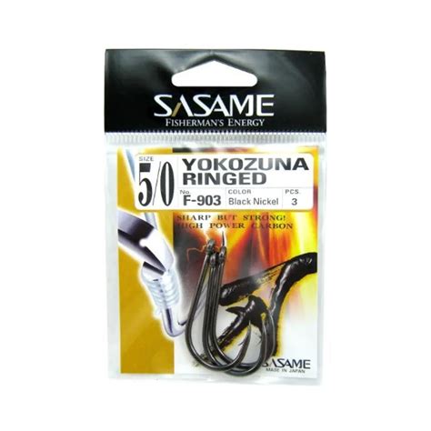 Sasame Yokozuna Ringed Hooks – Black Nickel Finish (Made in Japan ...
