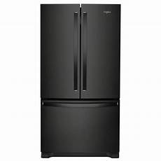 Black Refrigerator by Whirlpool 20 Cu Ft Door Refrigerator In Black Black Refrigerator