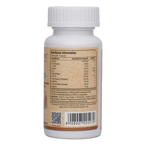 Pure Nutrition Bio COQ-10 495 mg, 60 Capsules Price, Uses, Side Effects ...