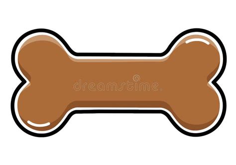 Clip art dog bone. stock image. Illustration of digital - 360980495