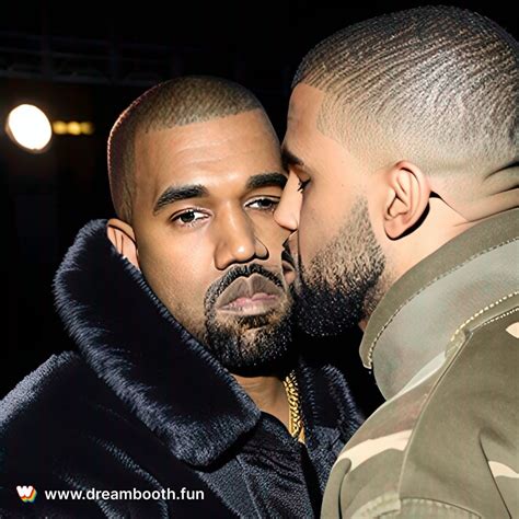 Kanye West and Drake Kissing : r/WeirdDreamBooth
