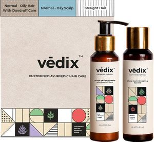Vedix Customised Hair Growth Combo|Hair Oil For Hair Fall|Anti Hair ...