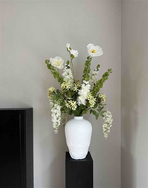 Large Faux Flowers in a Vase - Artificial Flowers - Kiss My PampaS