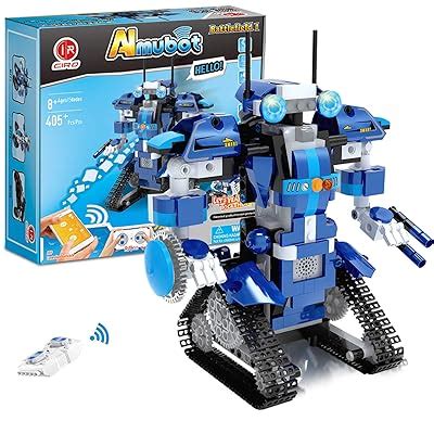 Image result for Coo Doo Almubot Building Robot Set RemoteApp Controlled Coding Walking Robot Kit