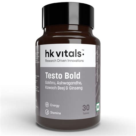 Buy HealthKart HK Vitals Testo Bold, Testosterone Booster Tablets For ...