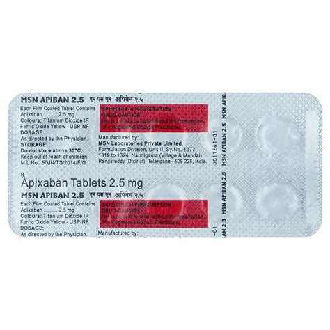 Apiban 2.5 - Strip of 10 Tablets : Amazon.in: Health & Personal Care