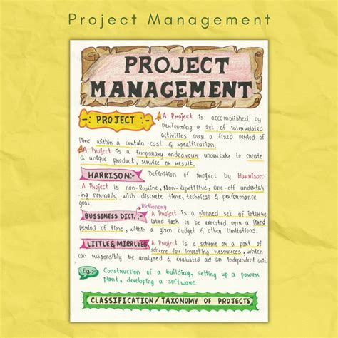 Image result for Project Management Notes Organization
