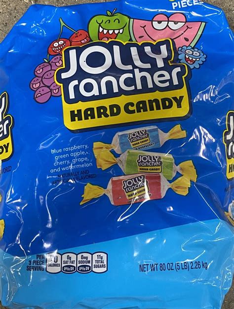 JOLLY RANCHER Assorted Fruit Flavored Hard Candy 80 oz Bulk Bag 5 ...