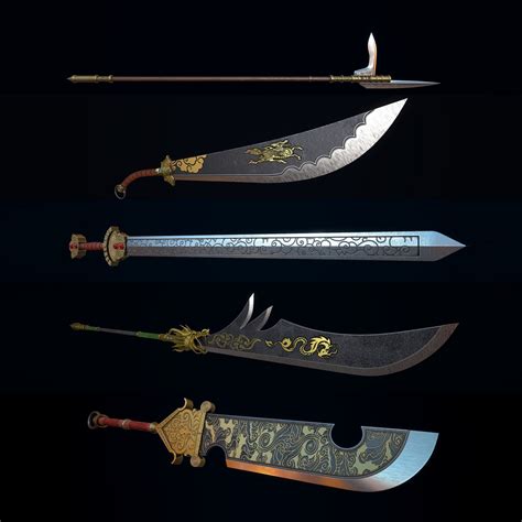 ArtStation - Collection of Ancient Chinese melee weapons
