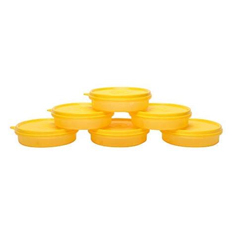 Buy Cutting EDGE Airtight Food Saver Container Set of 6 with Yellow Lid ...