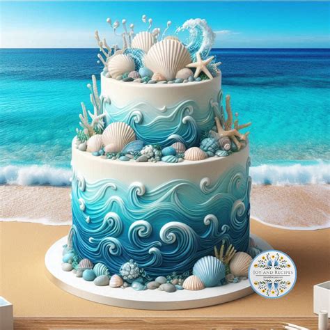 Pin by Staci Cole on Ocean cakes | Beach birthday cake, Ocean cakes ...