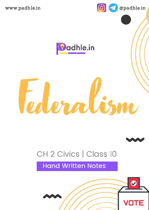 Federalism Study Notes for Class 10 (Civics) with PYQs - Studocu