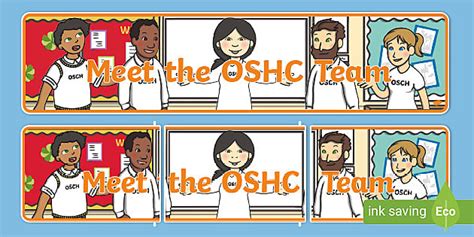OSHC Meet the Team Display Banner (teacher made) - Twinkl