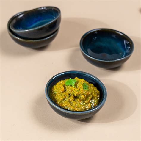 Dark Blue Glazed Dipping Bowls – The Golden Theory