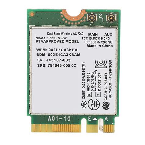 Amazon.in: Buy GOWENIC 7260NGW WiFi Card, AC NGFF M.2 Interface Dual ...
