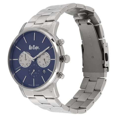 Buy Online Lee Cooper Blue Dial Chronograph Watch for Men - nclc6343390 ...