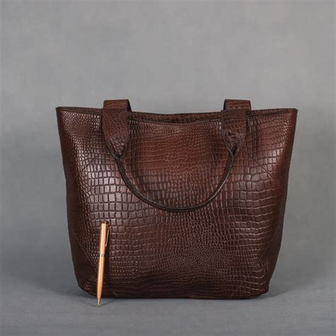 New celtic premium Elegance in Leather Tote Bag with Leather Accents ...