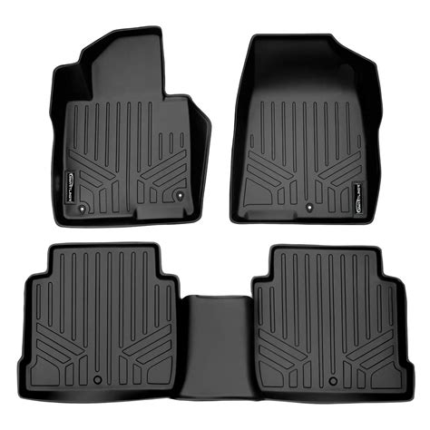 SMARTLINER Floor Mats 2 Row Liner Set Black for 2015-2018 Hyundai ...