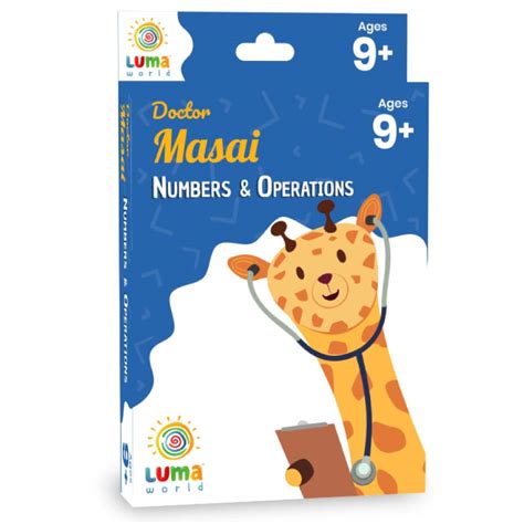 Buy Luma World Doctor Masai Educational Game Mental Maths Flash Cards ...
