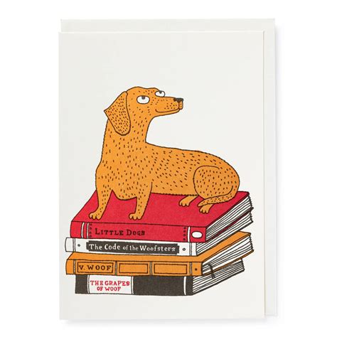 Bookshop Dog Card – Red Barn Mercantile - Old Town Alexandria