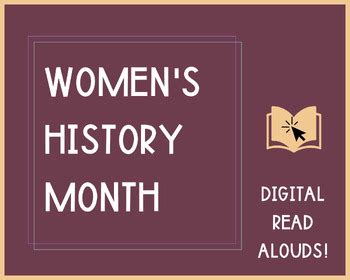 Women's History Month Read Alouds - Virtual Bookshelf by Monster Sauce