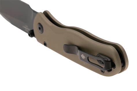Kizer Vanguard Drop Bear 2, V3619-2CD1 Black DLC Nitro-V, Tan Aluminum ...