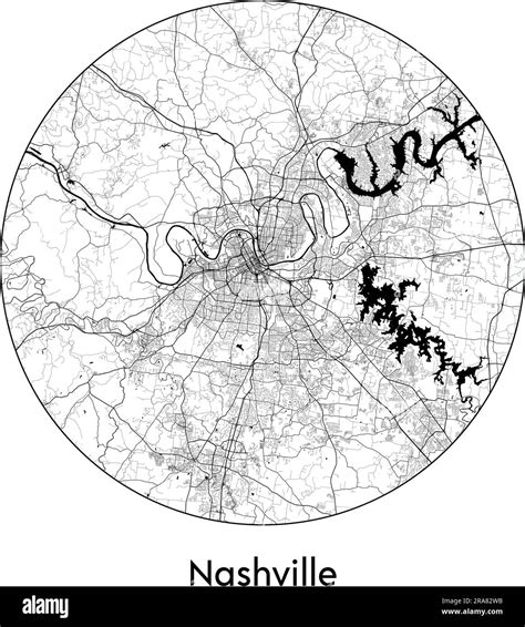 Map of nashville hi-res stock photography and images - Alamy - map of america nashville