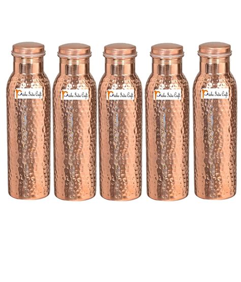 Prisha India Craft 900ml / 30oz ? Set of 5 Traveller's Pure Copper ...
