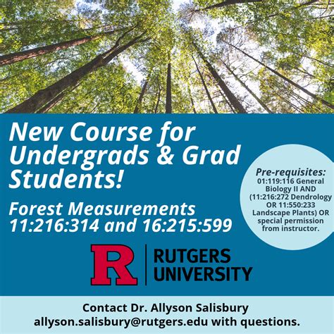 New Rutgers Forestry Course Available! – Urban Forestry Program